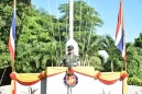 นาวาเอก ชุมพล บัณฑิตไทย รองผู้บังคับการกรมทหารราบที่ ๒ฯ ผู้แทน ผู้บังคับการกรมทหารราบที่ ๒ฯ อ่านสารผู้บัญชาการหน่วยบัญชาการนาวิกโยธิน เนื่องในวันทหารนาวิกโยธิน
