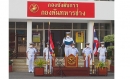 น.ท.จีรศักดิ์ หวังวรวัฒนากุล ผู้บังคับกองพันทหารช่าง  นำกำลังพลแถวรับฟังสารของผู้บัญชาการทหารเรือ เนื่องในวันกองทัพไทย