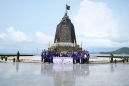 รองผู้บัญชาการหน่วยบัญชาการนาวิกโยธิน ให้การต้อนรับ คณะเยาวชนโครงการรวมใจไทยเป็นหนึ่ง ครั้งที่ ๑