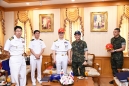 ผู้บัญชาการหน่วยบัญชาการนาวิกโยธิน ให้การต้อนรับ  ผู้บัญชาการกองเรือรบที่ ๕ สาธารณรัฐเกาหลีใต้ 
