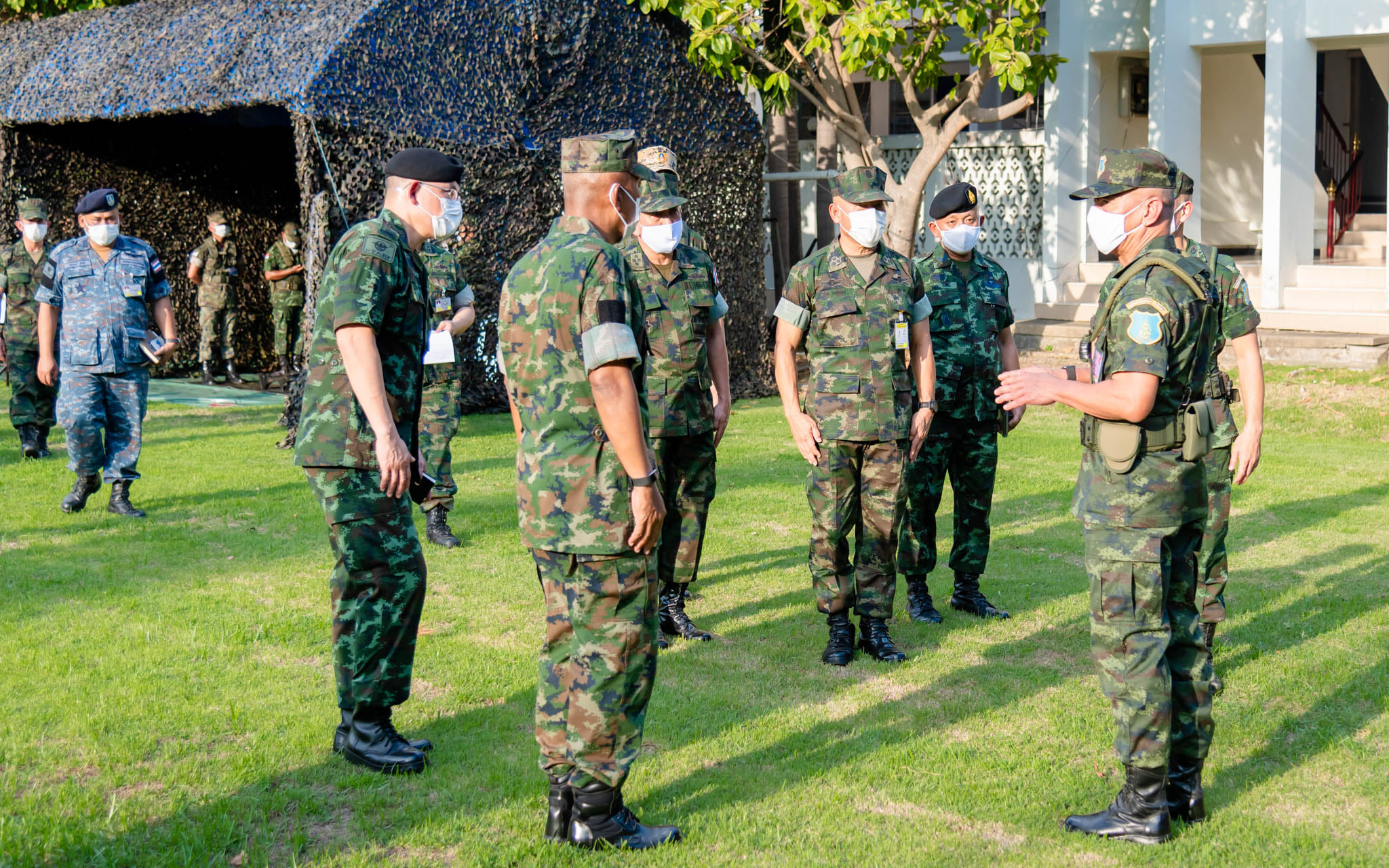 ผู้บัญชาการทหารสูงสุด เดินทางตรวจเยี่ยมการฝึกเตรียมการ นักเรียนนายร้อย ในการฝึกร่วมหน่วยทหารรักษาพระองค์/เหล่าทัพ ประจำปี ๒๕๖๔