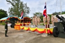 ผู้บัญชาการกองพลนาวิกโยธิน หน่วยบัญชาการนาวิกโยธิน เป็นประธานในพิธีกระทำสัตย์ปฏิญาณตนต่อธงชัยเฉลิมพล เนื่องใน “วันกองทัพไทย” ประจำปี ๒๕๖๖ 